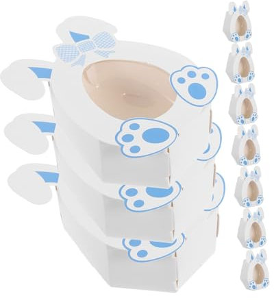 Tofficu 10stücke Ostern Treat Boxes Süße Karton- -form Geschenkkartons Für Junge Mädchen Für Ostern Party Süßigkeiten Kekse Charmante Und Langlebige Verpackung