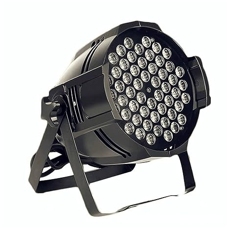 EDEDE Strobo Discoteca, 54x3W 3 in 1 LED Piatto colorato Par Light DMX512 Controllo for DJLive Disco Family Party Bar Luce ad Effetto scenico per Feste da Ballo DJ di Compleanno Karaoke