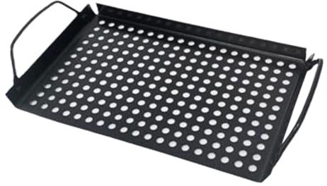 UTHCLO Piastra per Barbecue da Padella Antiaderente per Grigliare all Aperto Vassoio per Rettangolare Padella per Barbecue e Cottura Carne e Verdure