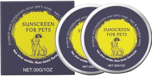 2 Hundekatze Sonnencreme, Natürliche Nasenbutter Für Haustiere, Tragbarer Sonnenschutz Für Katzen, Milder Hautberuhiger Nasenpfotenbalsam Sonnencrem, Hunde Nase Pfote Balsam Welpen Sonnenschutzschutz