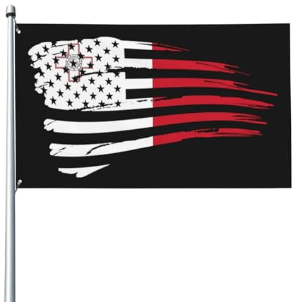Bandiera Da Giardino America And Malta Bandiere Decorative Durevole Bandiera Da Cortile Colore Vivido Garden Flag Per 90X152CM