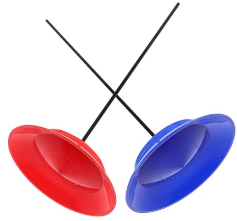 Bâton de Jonglage pour Assiette Tournante, Lot de 2 Sets, Plastique