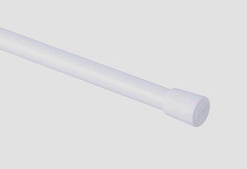 WHITE SPRING LOADED TENSION ROD 30-50cm (12-20) Nets At Home