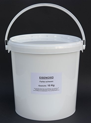 10 Kg Farbpigmente Eisenoxid schwarz zum Einfärben von zement-und kalkgebundenen Baustoffen gemäß DIN EN 12878