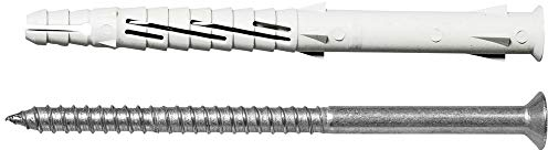 Upat Rahmendübel URDL 10x160 T, Stahl, verzinkt, Senkkopf, 50 Stück, Der universelle Langschaftdübel für sicheren Halt selbst in labilen Baustoffen.