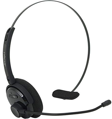 TronicXL Bluetooth 4.1 + EDR Headset Mono für EIN Ohr mit Kopfbügel für Smartphone Handy iPhone Callcenter Kopfhörer + Mikrofon flexibel