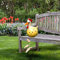 Keramik Huhn Gartendeko, Tierfigur Gartenstecker Keramikfigur Handarbeit Ornament, Gartendeko Huhn Deko,Handarbeit Gartenstatue Dekorative Henne Huhn Gartenstecker,Gartenfigur Gartendekoration