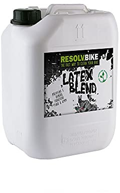 Resolvbike Latex Blend - Lattice per Tubeless MTB, Liquido Sigillante Antiforatura Bici, Sigilla Fori Fino a 6 mm, Low Ammonia <0,05%, Biodegradabile 90%, Made in Italy (5 Litri)