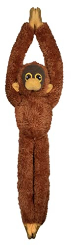 Deluxebase EcoBuddiez Baumumarmer - Orang-Utan 55cm langes Hängendes Kuscheltier aus recycelten Plastikflaschen. Umweltfreundliches und kuscheliges Plüschtier Kinder.