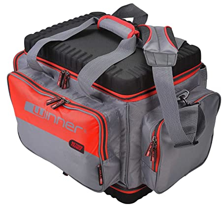 Tandem Baits Winner Double Hard Base L Große Angeltasche wasserdichte Tasche Karpfenzubehör-Angelkoffer | Umhängetasche für Angelzubehör | Wasserfeste Tasche für Bissanzeiger Boilies Lieblingsköder