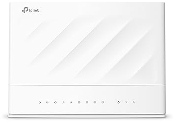 Tp-Link Vx230V Modem Router Fr Vdsl/Adsl, Dual-Band Wi-Fi 6 Ax1800Mbps, Profilo Vdsl2 35B, Voip, 4 Porte Gigabit, Porta Dsl, Fxs, Bianco