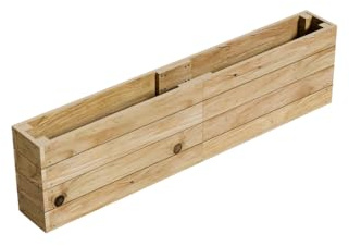 Conka Garden - Wooden Raised Bed Kit - Large Garden Planters for Vegetables, Herbs, Flowers – Start Growing Plants Earlier & Better - Durable & Resistant FSC Treated Timber 30cm L x 240cm W x 60cm H