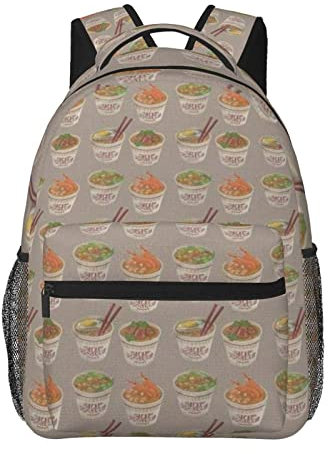 Sac à dos de voyage Tour Eiffel pour homme et femme, sac à dos en toile légère pour ordinateur portable personnalisé, Coquetier nouilles rameaux, taille unique