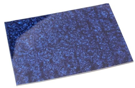 Blauer Rohling für Schlagbrett 44x29cm Selbstklebend | Acryl Pvc, Hitzebeständig und Formstabil, Selbstgemacht für Bass und Akustikgitarre, 3-lagig