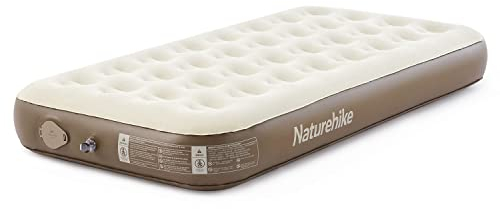 Naturehike Luftmatratze mit eingebauter Pumpe, tragbares Luftbett für Camping, Zuhause & Rucksackreisen, 3 Größen, langlebig, aufblasbares Bett mit Pumpe, schneller Aufbau (Einzel)