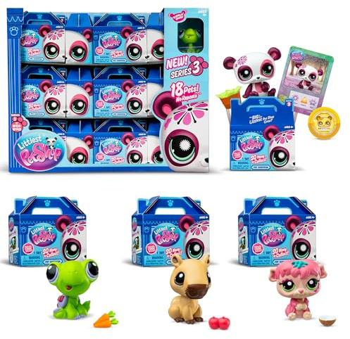 Littlest Pet Shop - Pet Surprise en CDU Series 3 (Juego de coleccionista de 18 Mascotas)