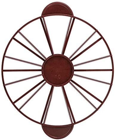 Cake Portion Marker Round 10/12 Piece Equal Portion Cutter Bread Divider Baking Tool for Home Office Party (Dark Red (Brown) 126g/4.4oz)280))