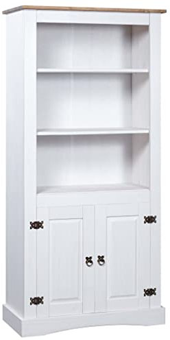 Mexikanische Kiefer Corona Serie Weiß Schrankmöbel-Set 80x40x170cm