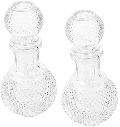 CONGARTENO 2pezzi Bicchiere Decanter per Vino Decanter per Whisky Creativo Bicchere da Whisky Trasparente Comodo Bicchiere da Vino Ispessita