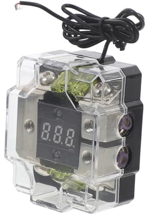 MAGICLULU Porte Fusible Audio Auto avec Affichage Numérique Bloc Fusible pour Amplificateur Automobile Durable et Pratique pour Systèmes Audio Variés