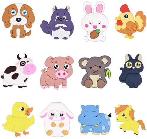 AUAUY 12 Stück Kühlschrankmagnete, Mini Magnete Kühlschrank, Kaktus | Adorable Magnete Tiere, Kühlschrankmagnet, für Trockenlöschbrett Schränke Whiteboards Fotos Hinweis