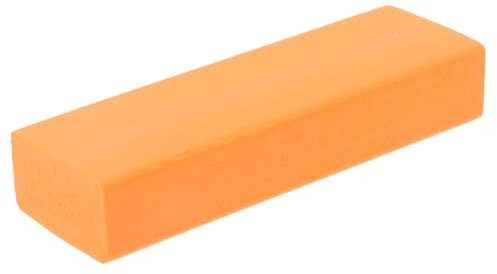 VALICLUD Multipurpose Limescale Eraser Rubber Cleaner for Home and Kitchen Stubborn Grease and Rust Removal Stainless Steel Cast Iron Stove and Door Frames Orange