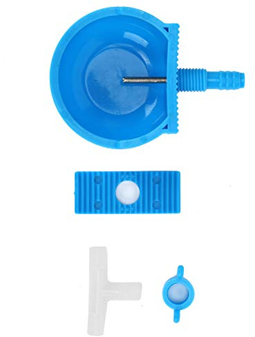 Annadue 10 Set Ciotola per Bevitore di Conigli con Ugello per Bottiglia d'Acqua, Forniture per Alimentazione di Acqua per Piccoli Animali per Gabbia per Criceti Roditori Porcellini d'India