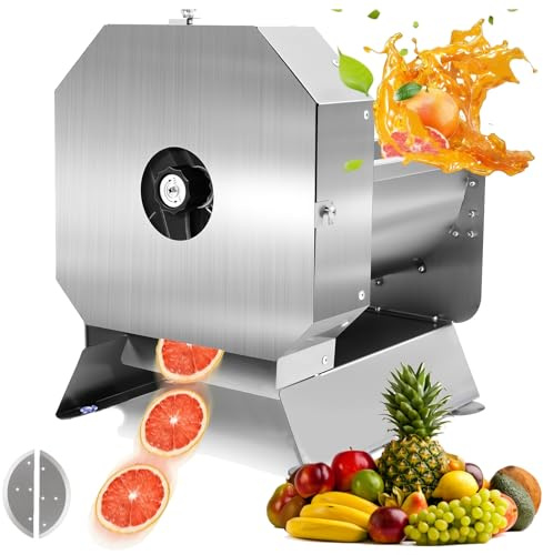 Cortador eléctrico de verduras, rebanada de alimentos eléctrica comercial con doble uso eléctrico y manual, incluye 2 cuchillas de repuesto, grosor de rebanada de 0 a 10 mm, procesador de alimentos