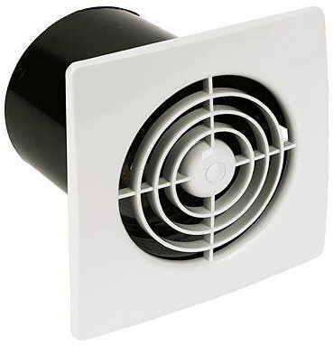 Slimline Extractor Fan Timed 4''-100mm White Manrose