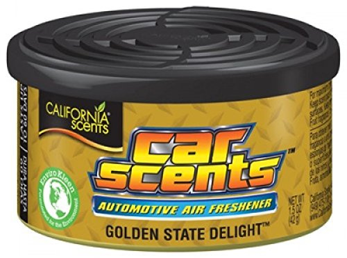 California Scents Car Scents Autoduft Lufterfrischer Duftdosen Air Freshener, Golden State Delight , 42g (12 Stück)