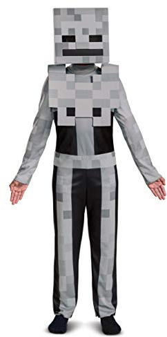 Disguise Minecraft Officiell Minecraft-utklädnad, minecraft-kostym för barn, skelett, minecraft pojke, minecraft-kostym för barn, halloweenkostym, barn storlek S