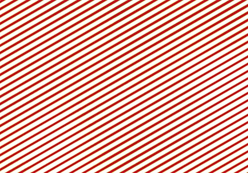 PartyDeco Gestreiftes weißes und rotes Weihnachtsgeschenkpapier Geschenkpapier