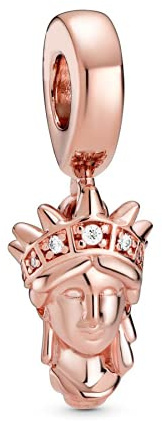 ZHANGCHEN New York Freiheitsstatue 925 Sterling Silber Perle Trendy Frauen Charme Geschenk DIY Schmuck