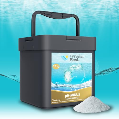 Paradies Pool pH Minus Granulat 7,5 kg, pH Senker Schwimmbecken Pool