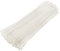 MEKEET White Multi-Purpose Cable Ties, Cable Ties Reusable, Nylon Zip Ties, Tie Wraps Heavy Duty, Secure Self-Locking Mechanism, for Household, Office, Garden and DIY