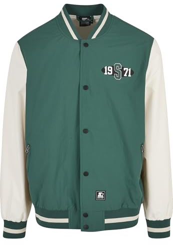 Startare herrjacka starter nylon collegejacka mörkfreshgrön/palewhite S, Darkfreshgreen/palewhite, S