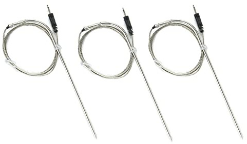 Grilling BBQ Meat Thermometer Temperature Probe Replacement Thermometer Probe Compatible with BBQ Thermometer