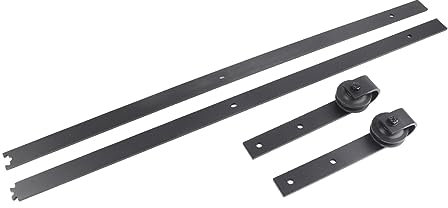 Ferramenta moderna per porta scorrevole in legno, ideale per cabine e design moderno, facile installazione