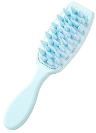 Kopfhaut Massagebürste für Empfindliche Kopfhaut | Weicher Kamm mit Silikonborsten | Für Trockenes, Nasses Haar und Shampoo | Peeling Shampoo Bürste gegen Schuppen
