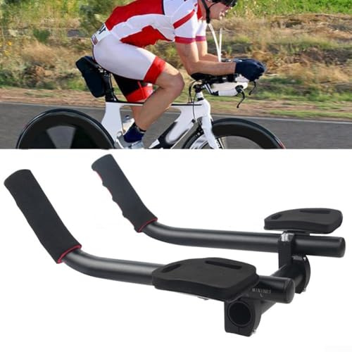 EasyByMall Cycling AeroComfort Fahrradlenker, Aerodynamik, Aluminium, für TT-Lenker, Mountainbike, Rennrad, Rennrad für Triathlon (0609type)