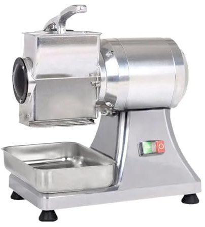 HCAUYNN Rallador De Queso EléCtrico Grande, para Uso DoméStico Y Comercial, MáQuina Trituradora para Queso, Mantequilla, Queso, Pan, Salvado, Granos,110V