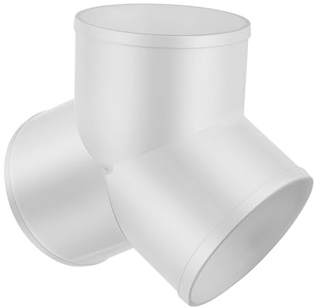KOCKSHION Y-förmiger Pvc Kanalverbinder Luftschlauch 3-wege Verteiler Mit Glatter Innenfläche Für Effiziente Lüftung Vielseitiger Schlauchanschluss Für Haushalt Und Gewerbe