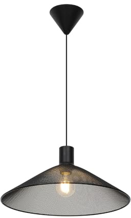 D'Lite Suspension Luminaire Lynck Métal Et Plastique Dépolie Noir | Convient Pour 1x E27