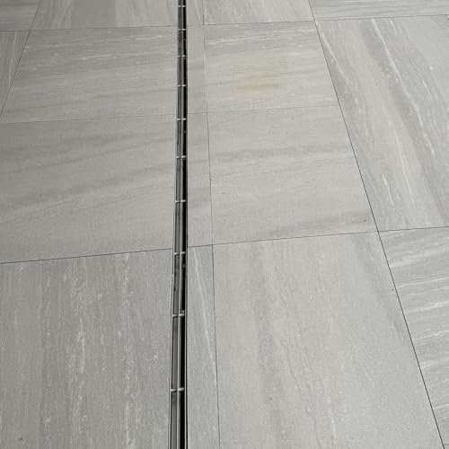 BomDog Rejilla de Drenaje Oculta, Kit de Canal Delgado para Exteriores, Cubierta de Drenaje de Entrada Comercial para Estacionamiento./3Slit/11Cm(4 3/8In) X10Cm(4In)