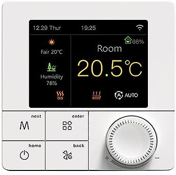 NGBFF Termostato Smart, Termostato for Riscaldamento a Pavimento Intelligente, regolatore a Pavimento Caldo Tuya, regolatore di Temperatura for Caldaia a Gas Elettrico/Acqua,per la casa(16A Electric)