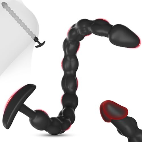 BDSMYOU Perles Anales Boules Anales Chaîne Anale avec 8 Balles,Plug Femme Débutante pour la Stimulation du Point G,Plug Anale,Prostate Homme,Extenseur Femme,Masturbateur Dilatateur Anus Sex Toys (M)