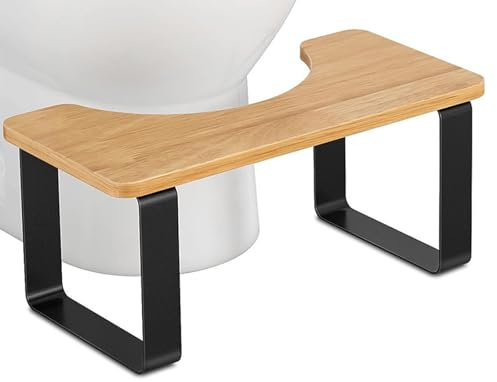 Buithafu Toilettenhocker Erwachsene, Kackhocker für Erwachsene, Ergonomisch (35° Winkel) für natürlichen Stuhlgang, rutschfest& extra stabil Passt auf alle Standard- Toiletten,44.7 * 22.9 * 17.8CM