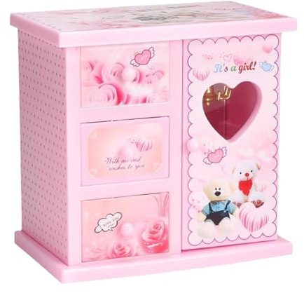 Scatola di Ballerina Musicale - Capo Gioielli per, Custodia Musica Principessa | 7.28x7.09x4.53 Pollici Holder Bijox Musica vorticoso, Organizzatore di Souvenir per Ragazze, scatola