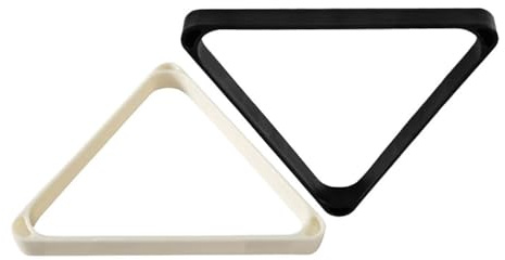 LOCKLGFMCZ 2 st biljard triangelställ - massiv förstärkt biljardbordsbollorganisatör med rundade kanter for perfekt speluppsättning Pool Accessories
