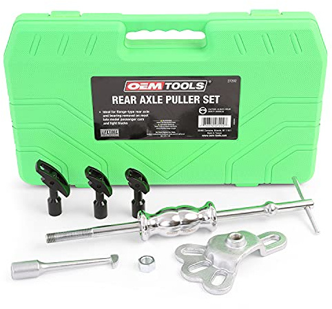 OEMTOOLS 27202 Rear Axle Puller Set | Pull Rear Axle & Bearing for Axle Replacement & Repair | Slide-Hammer Powered for Extra Pull, Works When Other Tools Don’t | Includes Instructions & Carrying Case